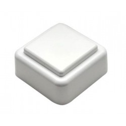 Кнопка звонка ВЗ1-01 квадратная белая кнопка Тритон