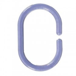 Кольцо для ванных штор овальное С-1719 синие 